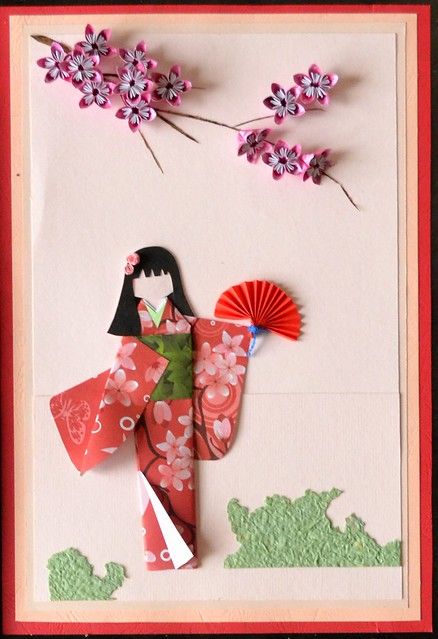 kimono origami 6 | jeki yandar | Flickr Fold Paper Airplane, Origami Girl, Kimono Origami, Paper Jet, Origami Doll, Origami Japanese, Diy For Beginners, Origami Cards, Asian Cards