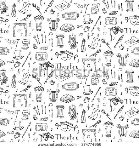 #theatre #acting #drama #doodles Theater Tatoos, Letter Doodling, Theatre Symbol, Theatre Tattoo, Theater Aesthetic, Theatre Illustration, Easy Pictures To Draw, Planner Doodles, Mask Drawing