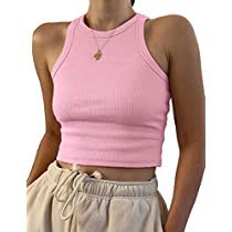 Colorful Crop Tops, Crop Top Casual, Cropped Tops, Ribbed Tank Tops, Mode Inspo, Knitted Tank Top, Looks Vintage, Pink Tops, Look Cool