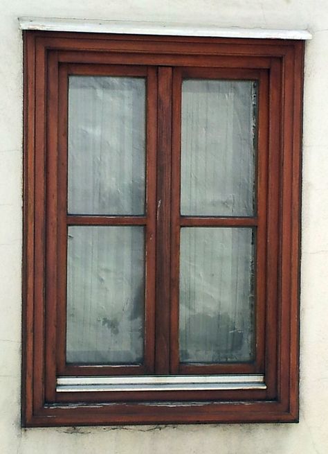 classic wooden window with brown frame Archways In Homes, Window Frame Decor, Collage Supplies, Oak Windows, Wood Window Frame, Frames Design, Cottage Windows, House Window Design, Wooden Window Frames