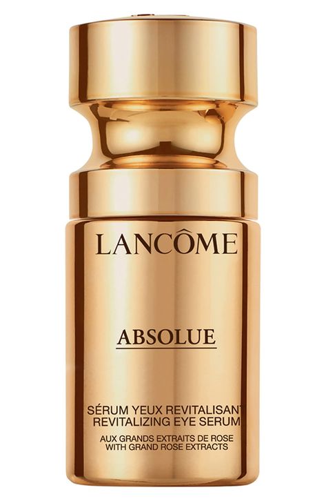 Lancôme Absolue Revitalizing Eye Serum Lotion For Oily Skin, Lancome Absolue, Under Eye Wrinkles, Eye Creams, Rose Extract, Moisturizer For Oily Skin, Eye Wrinkle, Face Lotion, Eye Contour