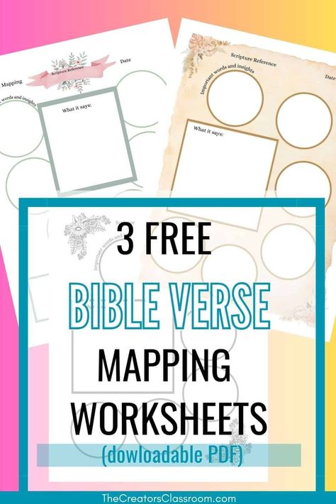 Free Printable Bible Verse Mapping Worksheet For Beginners Bible Study Plans For Beginners, Topical Bible Reading Plan, Bible Verse Mapping, Prayer Journal Template, Inductive Bible Study, Study Plans, Verse Mapping, Bible Study Topics, Bible Study Printables