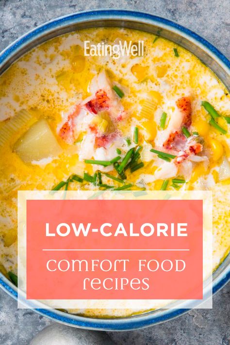 Healthier Comfort Food Recipes, Low Cholesterol Recipes For Picky Eaters, Low Calorie Sunday Dinner Ideas, Fall Recipes Low Calorie, Lightened Up Recipes, Low Calorie Fall Dinners, Low Calorie Comfort Food Dinners, Healthy American Recipes, Low Calorie Comfort Food Recipes