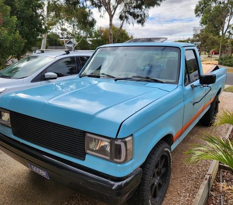 Sky Blue XLT F150 20 inch wheels custom grill led headlights Blue Ford F150, 1996 F150 Lifted, 1995 F150 Lifted, 1993 Ford F150 Xlt, Custom Grill, 20 Inch Wheels, 2004-2008 Ford F150 Lifted, Led Headlights, Ford F150