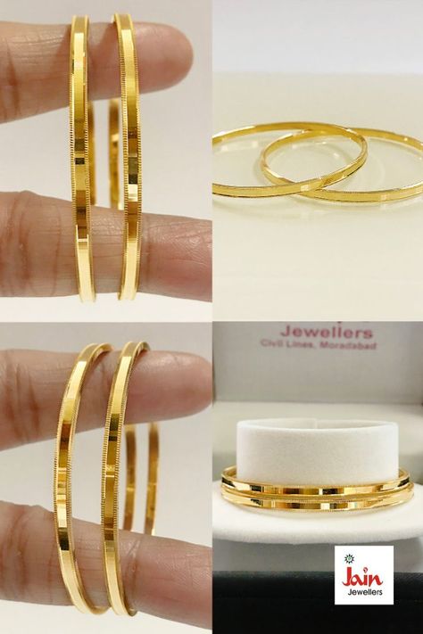 Gold Bangles Indian Daily Wear Gold Bangles Indian, Bangles Jewelry Designs Daily Use, Simple Daily Wear Chains Gold, Simple Bangle Designs Gold Daily Wear, Simple Gold Bangles For Daily Use Indian, Bangle Designs Gold Daily Wear, Bangles Daily Wear Gold, Solid Gold Bangle Bracelet, Women Bangles Gold