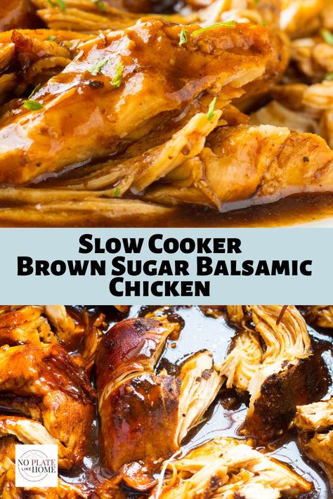 Chicken Main Dish Recipes, Chicken Breast Slow Cooker, Chicken Boneless Breast Recipes, Chicken Breast Crockpot Recipes, Crockpot Chicken Breast, Chicken Tenderloin Recipes, Balsamic Chicken, Crockpot Dishes, Chicken Slow Cooker Recipes