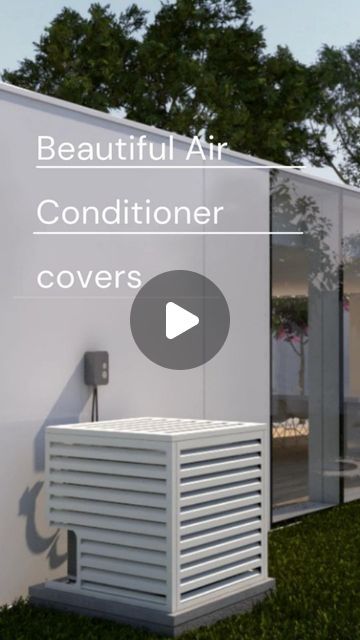 Home Decor Tube on Instagram: "Hiding your outdoor AC unit offers several benefits beyond just aesthetics.   Benefits:-  • Enhanced Curb Appeal • Increased Property value • Energy Efficiency  • Improved Outdoor Space Functionality   By - @fusion_.design  . . . #ac #airconditioning #trending #explorepage #outdoorliving #outdoors #homedecortube #homedecoration #page #exteriordesign #exteriors #homeinspiration #cover" Air Conditioner Enclosure, Hiding Ac Unit Outside, Aircondition Cover Outdoor, Aircondition Cover Indoor, Ac Unit Cover Outdoor, Hide Ac Units, Outdoor Ac Unit, Trash Can Storage Outdoor, Hvac Cover