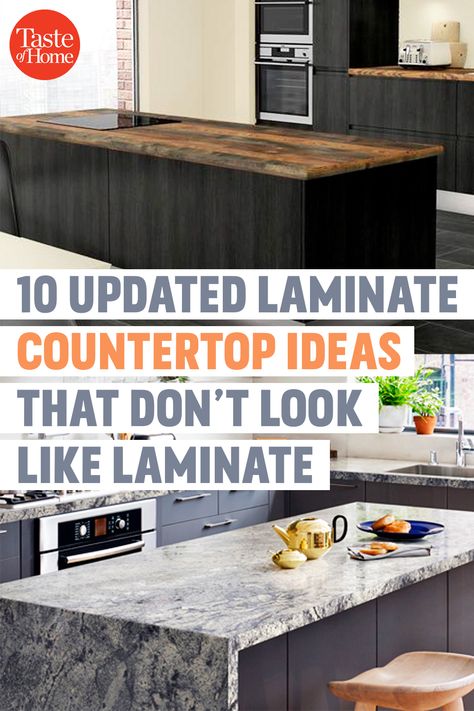 Laminate Countertop, Easy Home Improvement, Laminate Counter, Diy Countertops, Laminate Countertops, Up House, Painting Furniture, Kitchen Redo, Trendy Kitchen