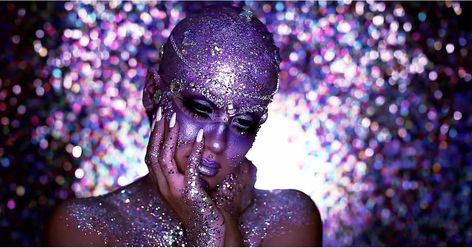 Watch Nicole Guerriero Transform Herself Into the Ultimate Galaxy Princess For Halloween Alien Halloween Makeup, Holiday Crafts Halloween, Nicole Guerriero, Purple Alien, Alien Makeup, Alien Halloween, Jewel Encrusted, Halloween Makeup Tutorial, Halloween Inspiration