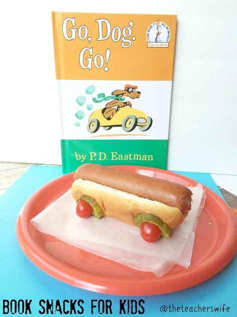 Go, Dog. Go! Children's Book - Snacks for Kids - GREAT preschool meal idea close to Dr. Seuss week and for fun literacy extensions. Dr Seuss Snacks, Doctor Suess Birthday, Dr Seuss Party Ideas, Dr Seuss Classroom, Go Dog Go, Dr Seuss Activities, Dr Seuss Crafts, Dr Seuss Birthday Party, Seuss Crafts