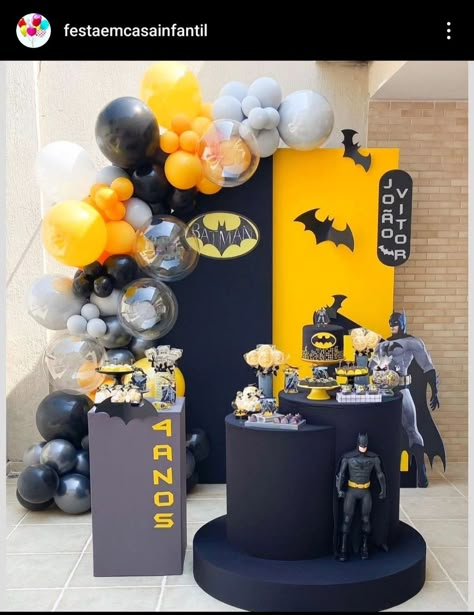 Batman Theme, Baby Batman, Batman Birthday Party, Batman Party, Batman Birthday, Mens Birthday Party, Pool Birthday Party, Superhero Party, Third Birthday