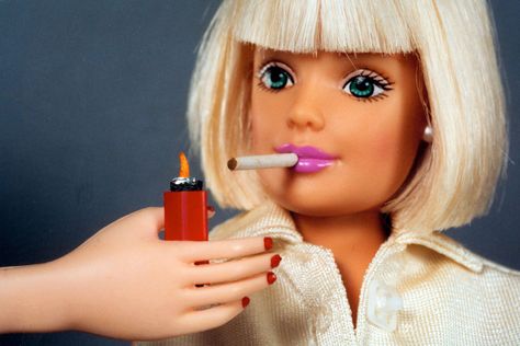 https://flic.kr/p/38TkGv | Barbie's Cigarette Lighter Lighter's Hand | Ah, the duties of a lowly assistant. Barbie Humor, Barbie In Real Life, Barbie Tumblr, Pink Coffin, Barbie Funny, Bad Barbie, Barbie Outfits, Im A Barbie Girl, Barbie Party