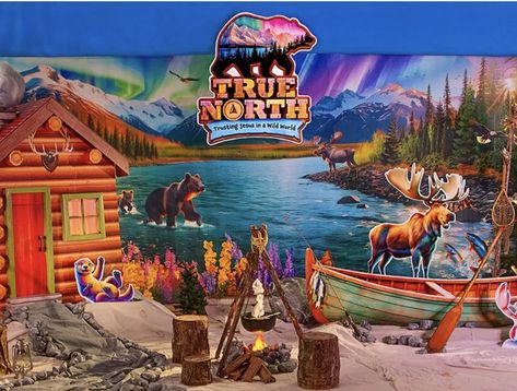 Northern Lights Vbs Decorations, Group Vbs 2025 True North, True North Vbs Decorations, True North Vbs 2025, Group Vbs, Vbs Decorations, Adventure Playground, Vbs 2024, Gingerbread Christmas