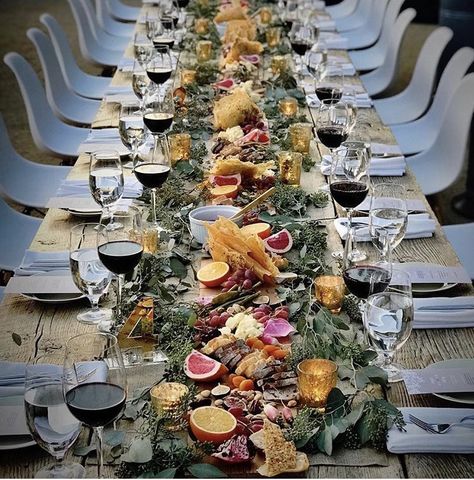 Food Centerpieces, Family Style Weddings, Meze Platter, Sarah Walker, Wedding Snacks, Harvest Kitchen, Christmas Dinner Table, Wedding Decor Inspiration, Outside Wedding