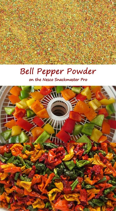 Although I truly do love making jerky on my dehydrator. it’s actually not the main reason I bought it. I got it to dry herbs and vegetables to make my own spice mixes. This bell pepper powder made on my Nesco Snackmaster Pro dehydrator was my first attempt, and boy, is it ever amazing. Homemade Beef Jerky Recipe, Dehydrating Food Storage, Pickled Banana Peppers, Homemade Beef Jerky, Food Dehydration, Preserving Recipes, Homemade Dry Mixes, Making Jerky, Freezing Herbs