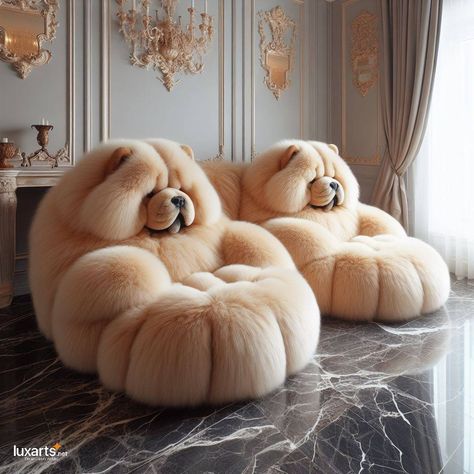 Dog Shaped Fur Lounge Chairs 🐶🪑🐾 #DogFurChairs #CanineComfort #CozySeating Curl up in canine coziness with Dog Shaped Fur Lounge Chairs. These chairs are designed in the likeness of adorable dogs, complete with fluffy fur upholstery for maximum comfort. Bring a touch of whimsy and warmth to your home decor with Dog Shaped Fur Lounge Chairs, where every sit-down is a snuggle with man's best friend. 🐾🛋️✨ https://luxarts.net/dog-shaped-fur-lounge-chairs/ Fur Chairs, Equine Photography Poses, Dog Chair, Big Couch, Fur Chair, Cuddle Chair, Beautiful Dog Breeds, Luxury Sofa Design, Dog Couch