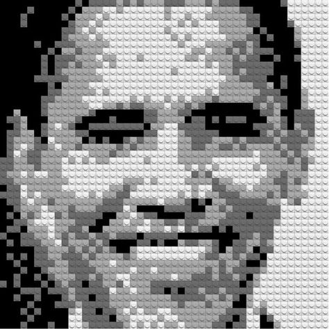 Lego Portrait, Lego Mosaic, Lego Land, Lego Club, Mosaic Portrait, Lego Bricks, Lego Worlds, Lego Toys, Creative Block