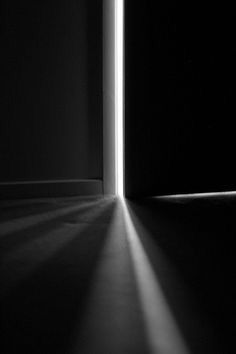 new opportunities ahead. Light And Shadow Photography, Shadow Photography, Foto Tips, Shadow Play, Open Door, Dark Photography, Chiaroscuro, Black White Photos, Black N White