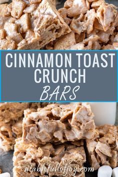 Cinnamon Toast Crunch Bars, Cinnamon Toast Crunch Cereal, Cereal Bars Recipes, Cinnamon Roll Muffins, Crunch Bars, Crunch Recipe, Krispie Treats Recipe, Crunch Cereal, Cereal Bar