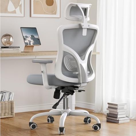 NOBLEWELL Ergonomic Office Chair, Desk Chair with 2'' Adjustable Lumbar Support, Headrest, 2D Armrest, Office Chair Backrest 135° Freely Locking and Rocking, Computer Chair for Home Office Comfortable Office Chairs, Human Spine, Shower Head With Hose, Chair Desk, Study Chair, High Back Office Chair, Wishlist 2024, Computer Desk Chair, Work Chair