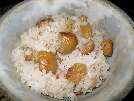 Chestnut Rice | Closet Cooking Chestnut Rice, Rice For Breakfast, Chestnut Recipes, Rice Maker, Closet Cooking, David Chang, Sweet Chestnut, Mixed Nuts, Pine Nuts