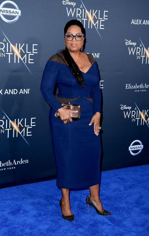 All the Best Looks from the A Wrinkle in Time Premiere Oprah Dresses, Oprah Winfrey Style, Body Positive Fashion, Wrinkle In Time, Outing Outfit, A Wrinkle In Time, Luxury Lifestyle Fashion, Rooney Mara, Big Girl Fashion