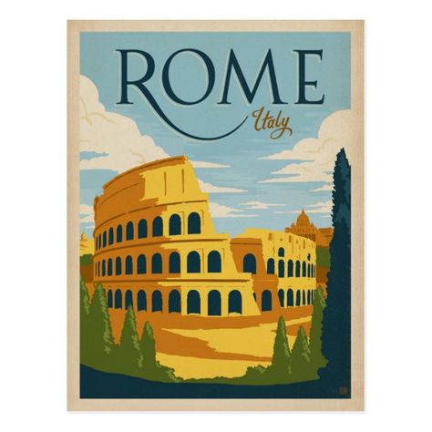 Italy Colosseum, Rome Italy Colosseum, Scenic Nature, Italy Poster, Retro Travel Poster, Travel Souvenirs, Home Christmas, Vintage Vogue, Post Card