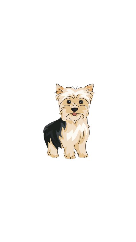 Easy Yorkie Drawing, Cute Yorkie Drawing, Yorkie Illustration Cartoon, Yorkie Terrier Illustration, How To Draw A Yorkie, Yorkshire Terrier Illustration, Yorkie Terrier Drawing, Yorkshire Terrier Tattoo, Yorkshire Terrier Drawing