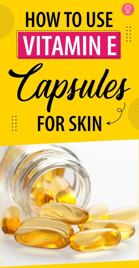 How to Use Vitamin E Capsules For Skin: if your diet cannot meet the daily recommended dose of vitamin E, you can consult a doctor and take supplements. This article discusses the different ways to use vitamin E capsules for skin health, associated risks, and who should take and avoid them. Keep reading to learn more. #vitaminE #skincare #skincaretips Vitamin E Capsules For Face Glow, Vitamin E Capsules Uses, Face Whitening Cream, Vitamin Tablets, Face Whitening, Vitamin E Capsules, Whitening Cream For Face, Unrefined Coconut Oil, Vitamins For Skin