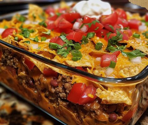 Vintage Mexican Casserole, Mexican Hamburger Casserole Recipes, Mexican Casserole With Beef, Mexican Casserole Recipes, Mexican Casseroles, Walking Taco Casserole, Cheese Vegetables, Walking Taco, Hamburger Casseroles Recipes