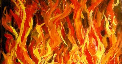 Fire Painting Aesthetic, Acrylic Fire Painting, Paint Flames, Fire Painting Acrylic, Painting Flames Fire Acrylic, Painted Flames, Fire Painting Acrylic Easy, Flames Painting, Fire Artwork