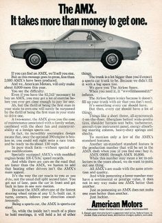 1968 American Motors AMC AMX Advertising Road & Track July 1968 Amc Matador, Amc Cars, American Motor Company, Automotive Ads, Amc Rambler, Volkswagen Vanagon, American Motors Corporation, Amc Javelin, Breaker Box