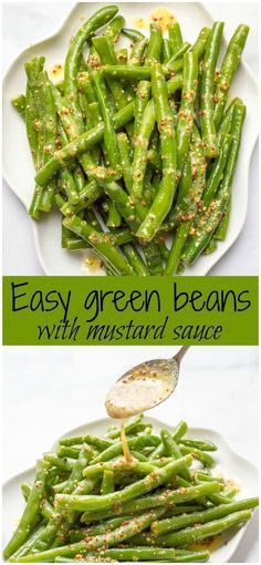 Green beans with mustard butter sauce is a quick and easy side dish with rich, tangy flavor and only 5 ingredients! | http://www.familyfoodonthetable.com Mustard Butter, Easy Green Beans, Food On The Table, Mustard Sauce, Easy Side Dish, Green Bean Recipes, Veggie Side Dishes, Family Food, Green Bean