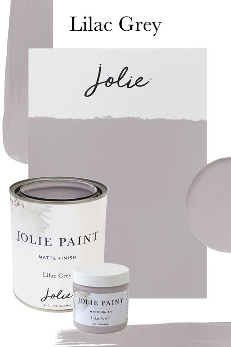 Lilac Grey Paint, Purple Grey Paint Color, Grey Purple Paint, Jolie Paint, Perfect Grey Paint, Lilac Paint, Purple Paint Colors, Office Paint Colors, Office Paint