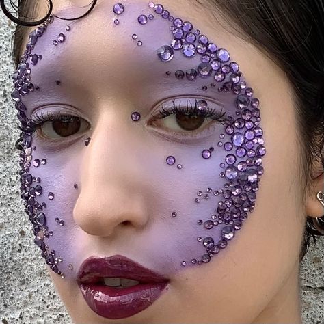 Crystal Makeup, Avant Garde Makeup, Purple Makeup, Types Of Makeup, Dope Makeup, Cute Makeup Looks, Crazy Makeup, Creative Makeup Looks, Makeup Obsession