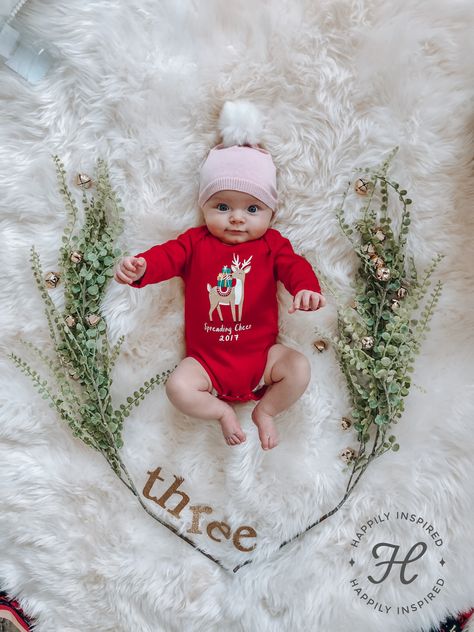 3-6 Month Baby Essentials | 3 Month Old Baby Necessities Baby Pictures Christmas, Winter Baby Pictures, 3 Month Old Baby Pictures, Baby Christmas Photography, Christmas Baby Pictures, Baby Milestones Pictures, Baby Christmas Photos, Monthly Baby Pictures, 3 Month Old