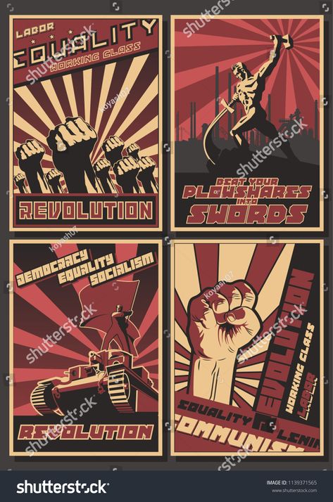 Revolution Poster, Ww2 Propaganda, Communist Propaganda, Casa Halloween, Propaganda Art, Campaign Posters, Graphic Design Lessons, Propaganda Posters, Ap Art