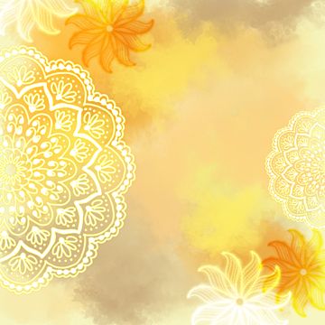 yellow,mandala,water color,round,circle,fower,floral,illustration,orange,ethnic,ramadhan Mandela Art Wallpaper, Haldi Backdrop Illustration, Cool Yellow Wallpapers, Mandala Logo Design, Buddha Background, Yellow Mandala, Sunflower Illustration, Peacock Pictures, Wedding Background Images