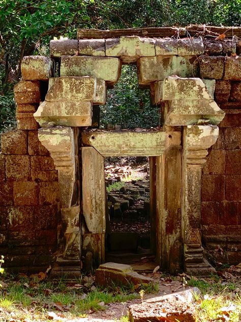 Siem Riep Cambodia Temple Door, Cambodia, Windows And Doors, Temple, Doors, Wood