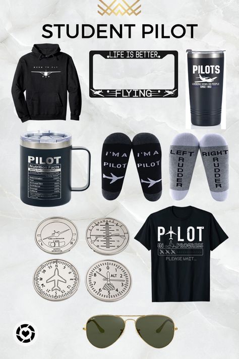 Plane Gift Ideas, Pilot Accessories, Gifts For Pilots, Pilot Gifts Boyfriend, Pilot Career, Romantic Dinner Decoration, Private Pilot License, Airplane Gifts, Pilot License