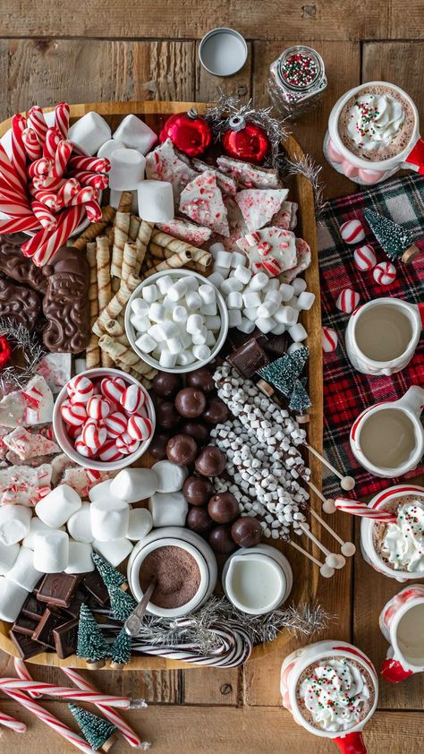 Hot Cocoa Board, Treat Boards, Cocoa Board, Treat Board, Girls Christmas Party, Holiday Movie Night, Rain Fall, Xmas Movies, Christmas Movie Night