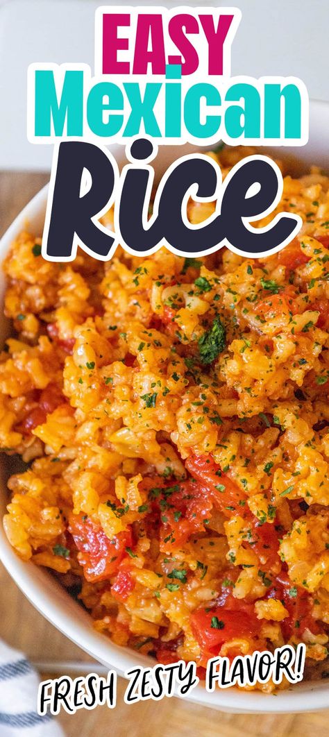 Mexican Rice With Shrimp, Mexican Rice With Canned Tomatoes, Mexican Rice Recipe For A Large Crowd, Mexican Seasoned Rice, Cheese Mexican Rice, Mexican Rice For 2, Easy Peasy Mexican Rice, Cheesy Spanish Rice Recipe, Rice A Roni Mexican Rice Recipes