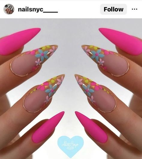 Summer Nails Ideas, French Tip Nail Designs, Spring Acrylic Nails, Rose Nails, Vacation Nails, Spring Nail Art, Summer Nails Colors, Luxury Nails, Coffin Nails Designs