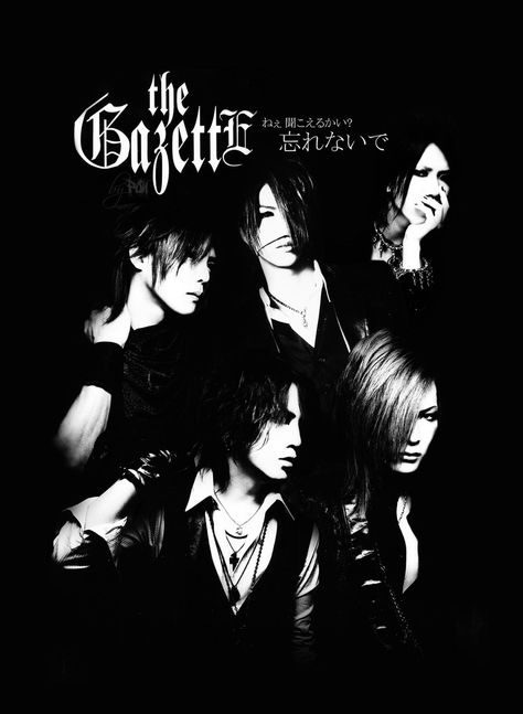 The Gazette Band Poster, Visual Kei Aesthetic, The Gazette Band, Ruki The Gazette, Kei Visual, The Gazette, Asian Eye Makeup, Goth Art, Band Posters