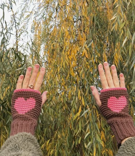 PDF Heart warmers fingerless gloves crochet pattern - ✨ nastja crochets ✨'s Ko-fi Shop - Ko-fi ❤️ Where creators get support from fans through donations, memberships, shop sales and more! The original 'Buy Me a Coffee' Page. Gloves Crochet Pattern, Fingerless Gloves Crochet, Crochet Hand Warmers, Gloves Crochet, Fingerless Gloves Crochet Pattern, Glove Pattern, Crochet Gloves Pattern, Confection Au Crochet, Gloves Pattern