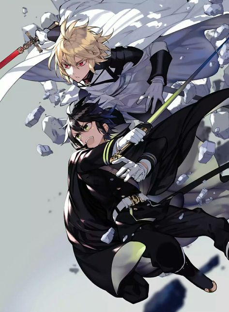 Mika Yuu, Mika Hyakuya, Mikaela Hyakuya, Seraph Of The End, Owari No Seraph, All Anime, Me Me Me Anime, Swords, Anime Fanart