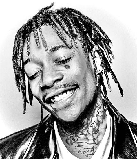 Wiz Khalifa Portrait Tattoo Design, Wiz Khalifa Portrait Tattoo, Celebrity Portrait Tattoo, Wiz Khalifa Tattoos, Movie Portraits, Realism Reference, Panther Tattoo, X Tattoo, Rapper Art