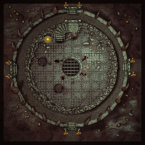 Fighting PIT | Inkarnate - Create Fantasy Maps Online Dnd Battle Maps City, Underground Club, Underground Map, Architecture Blueprints, Map Layout, Dnd World Map, Dungeon Maps, D D Maps, Fantasy Map