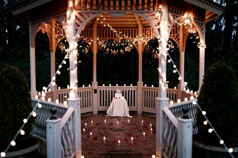 Gazebo Decorating Ideas Proposal, Engagement Gazebo, Night Proposal Ideas, Proposal Ideas Gazebo, Proposal Gazebo, Gazebo Proposal Ideas, Gazebo Proposal, Proposal Night, Shivaay Singh Oberoi