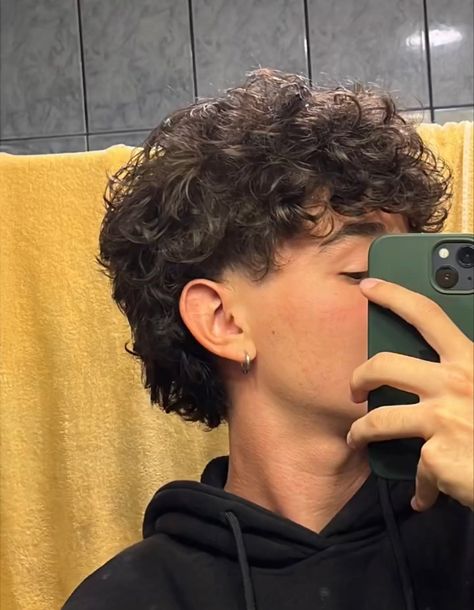 Guy Haircuts For Curly Hair, Long Curly Hair Haircuts Men, Mullet On Curly Hair Men, Curly Hair Haircuts Boys, Hairstyles For Long Curly Hair Men, Curly Haircut Ideas Men, Hair Cuts For Boys Curly, 3a Mens Haircut, Mod Curly Haircut